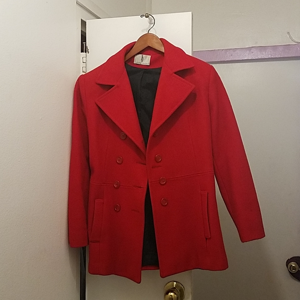 Red women's coat